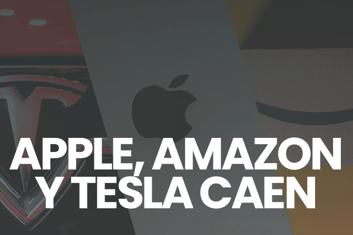 NASDAQ: Apple, Amazon y Tesla caen