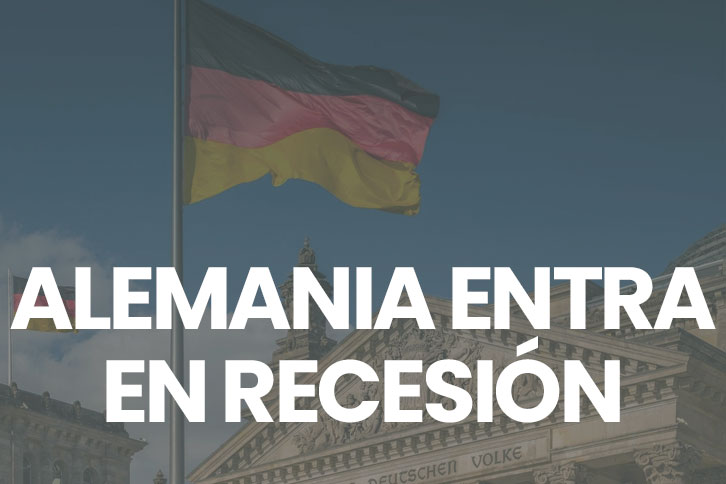 Alemania entra en recesión técnica: el PIB del primer trimestre cae un 0,3%. La potencia europea tardará en recuperarse.