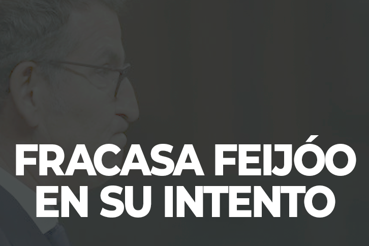 Con 178 NO, la investidura de Alberto Núñez Feiijóo fracasa en su primera ronda, y se espera que ocurra lo mismo en la segunda ronda.