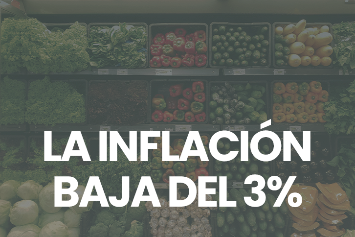 En febrero, la inflación experimentó una notable desaceleración, alcanzando el 2,8%, gracias a la disminución en el precio de los alimentos.